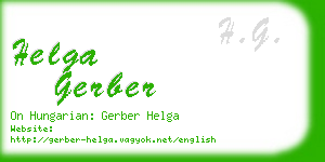 helga gerber business card